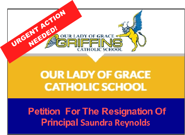 Resignation of Principal Saundra Reynolds